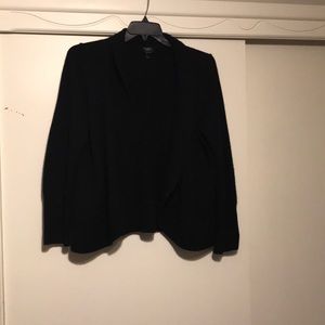 Black pure cashmere cardigan sweater from Talbots